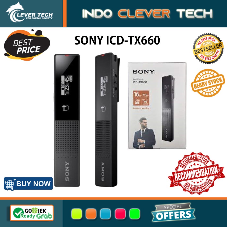 Sony ICD-TX660 Voice Recorder Perekam Suara