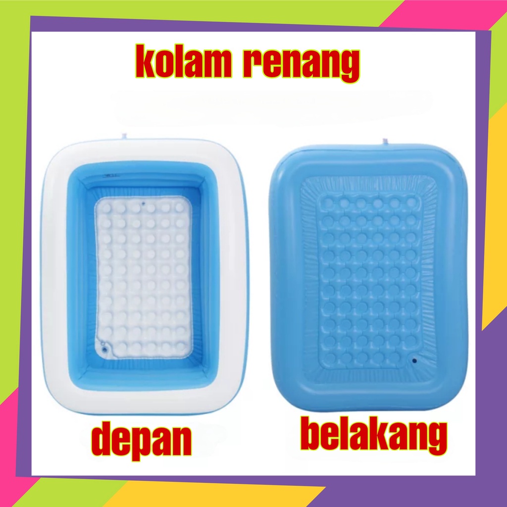 1497D1 / Kolam renang Intime kotak [injakan kaki gelembung] / Kolam renang anak polos