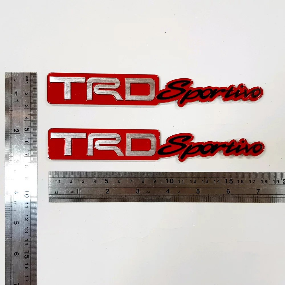 Emblem TRD Sportivo Aluminium Merah