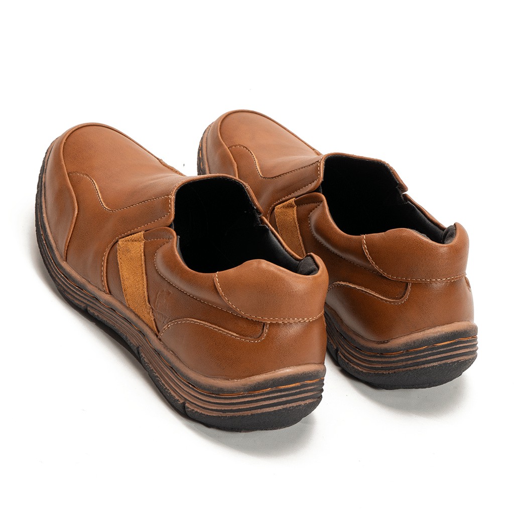 Sepatu Slip On Pria Casual Kulit Asli Semi Formal Fortlime 5080 Original Fordza