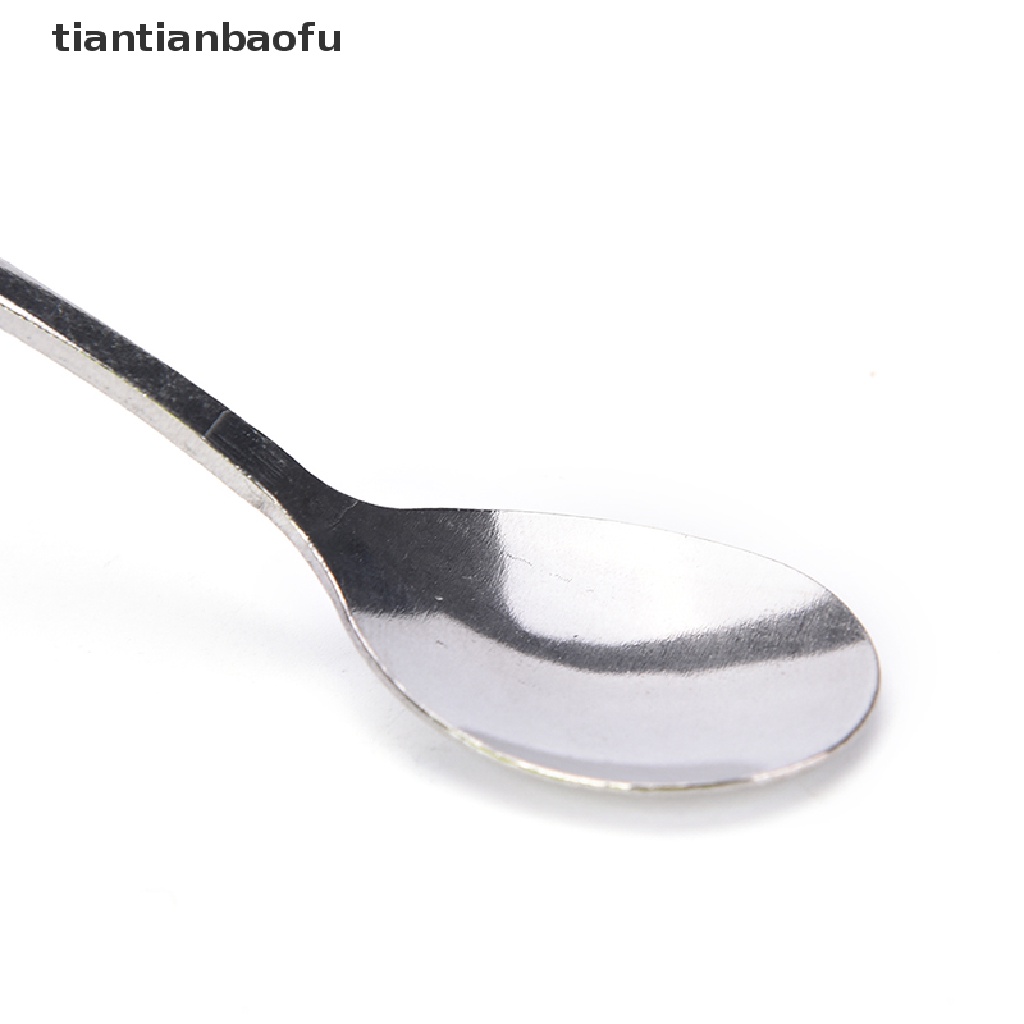 [tiantianbaofu] 16cm Long Handle Stainless Steel Tea Coffee Spoons Ice Cream Cutlery Boutique