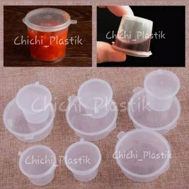 Saus container plastik 25ml SUAPI cup sambal saos bumbu