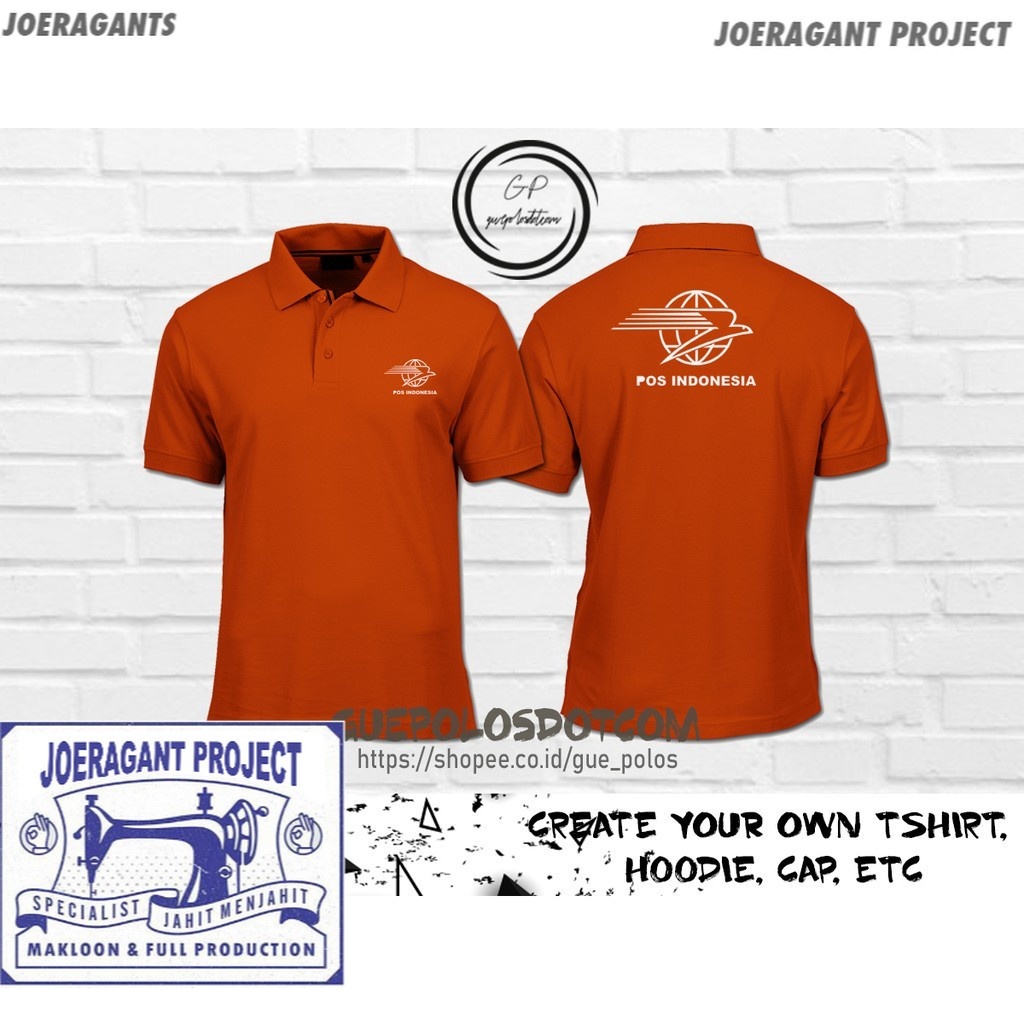 POLOSHIRT KAOS POLO POS INDONESIA - BAJU POS INDONESIA - KAOS POLO POS INDONESIA - POLO KURIR joerag