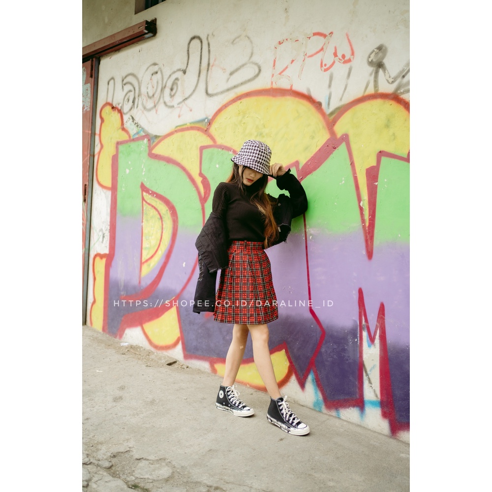 DARALINE TARTAN SKIRT ~ ROK MINI KOTAK-KOTAK JAPAN STYLE