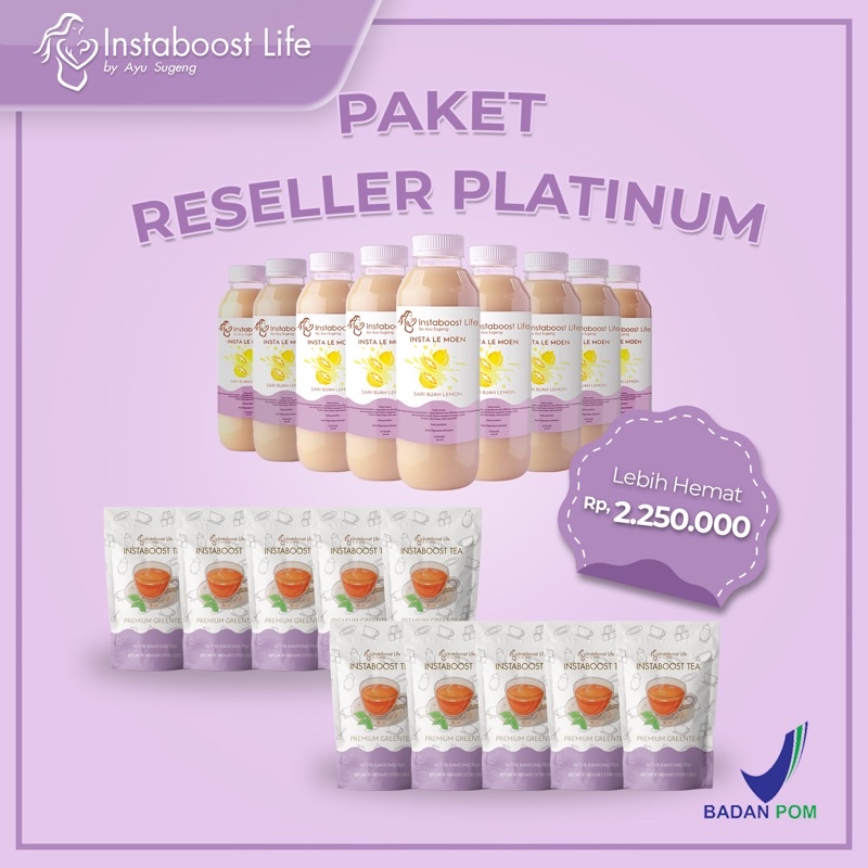 INSTABOOST LIFE Paket Reseller Platinum 10 Paket simple