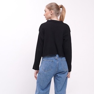 SWEATER CROP TOP RAJUT/ POLO KNIT CROP RAJUT/ATASAN CROP TOP RAJUT WANITA KERAH POLO