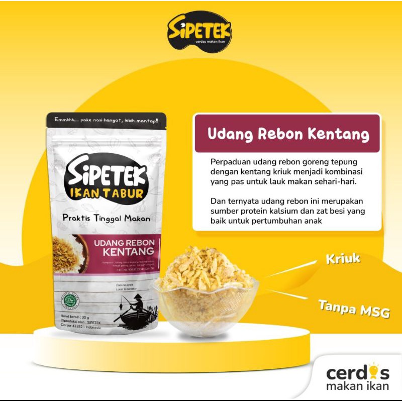 

Sipetek Udang Rebon Kentang