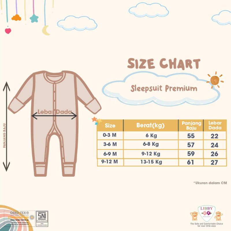 LIBBY Sleepsuit 1 Pack (3 Pcs)