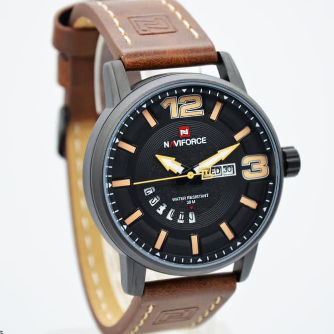 JAM TANGAN NAVIFORCE NF 9143M ORIGINAL LEATHER GARANSI 1 TAHUN 3