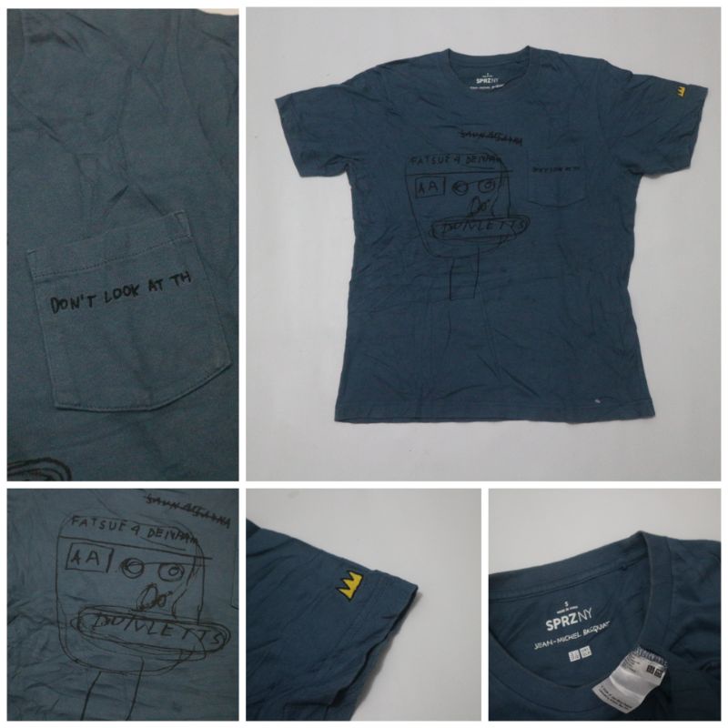 KAOS UNIQLO POCKET X SPRZNY X JMB / JEANS MICHAELBASQUIAT SECOND