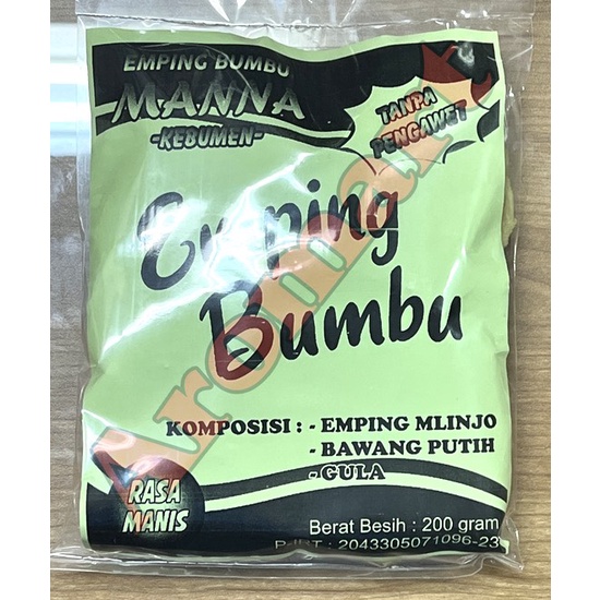 

Emping Bumbu Manna Kebumen (Harga produk belum termasuk bubble-wrap ya!) - 200gr