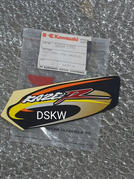 Stiker Legsil Kiri Hitam KAZE R 2001-2002 KGP 56064-1990