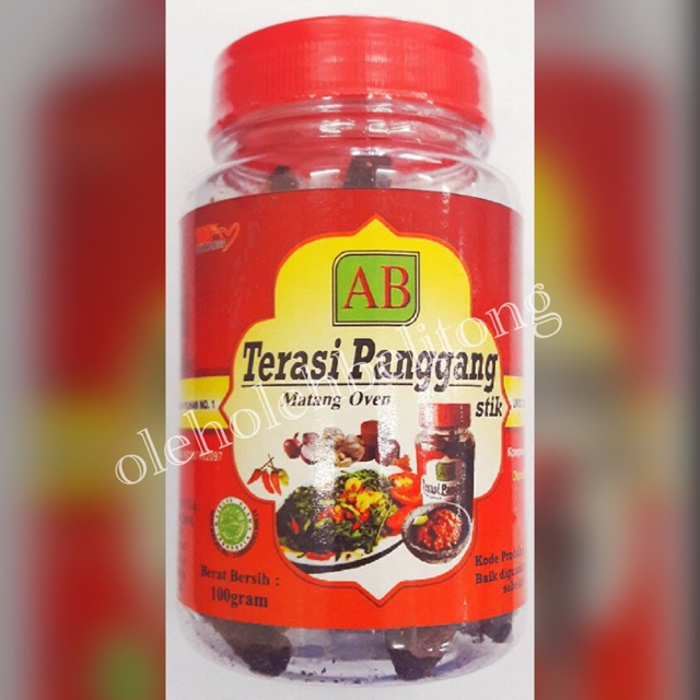 

Terasi ab panggang matang bangka belitung. halal. Sambal terasi enak. Sambel terasi asli. Terasi kualitas super. Terasi premium