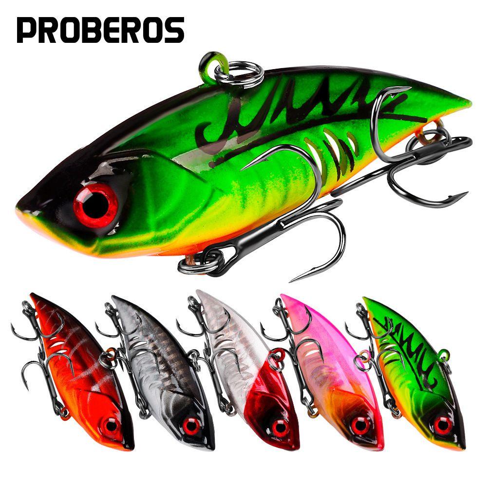 TOP 6.5cm 11g VIB Umpan Pancing Untuk Air Tawar Air Asin Laut Keras ABS Berisik Wobbler Fishing Tackle