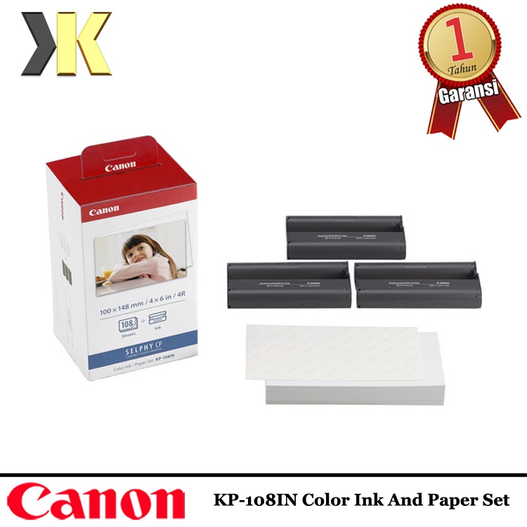 Canon Photo Paper Selphy KP-108 KP108 IPN