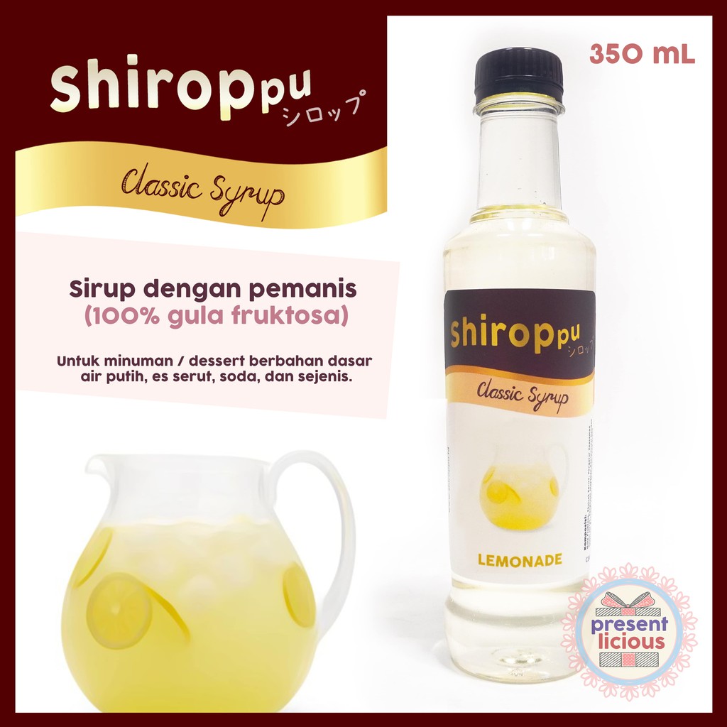 

Lemonade | Shiroppu Classic Syrup 350 mL | Sirup Manis Jeruk Limun