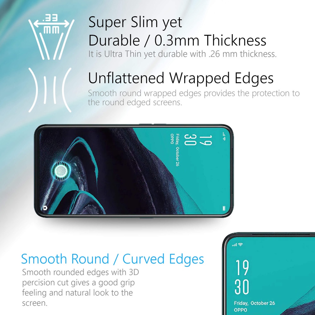 Tempered Glass Full HD OPPO RENO 2F Anti Gores Premium Screen Protector Pelindung Layar OPPO RENO 2F