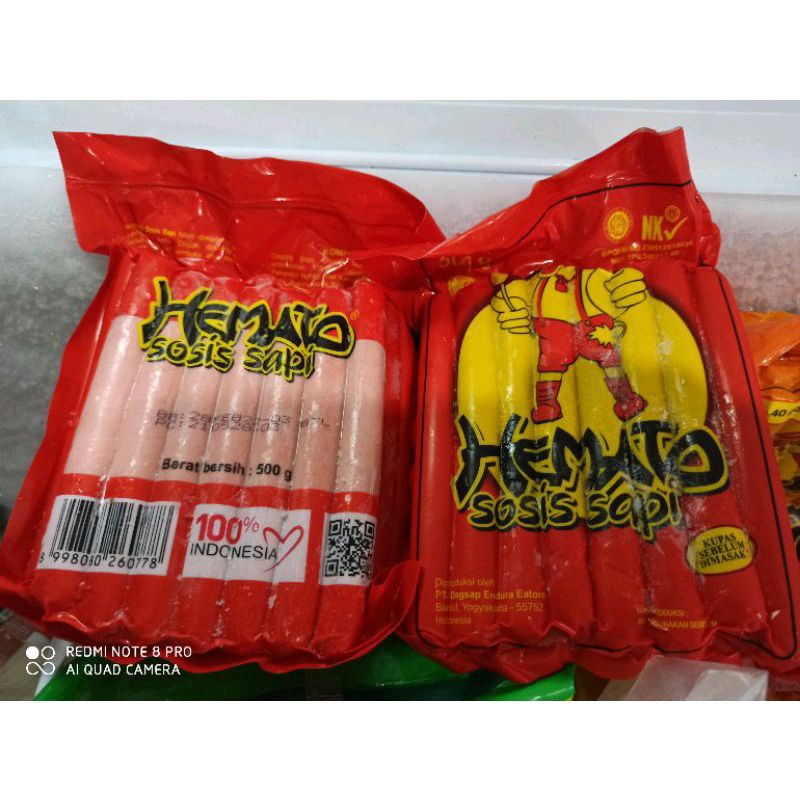 

hemato sosis SAPI panjang 500gr isi 15