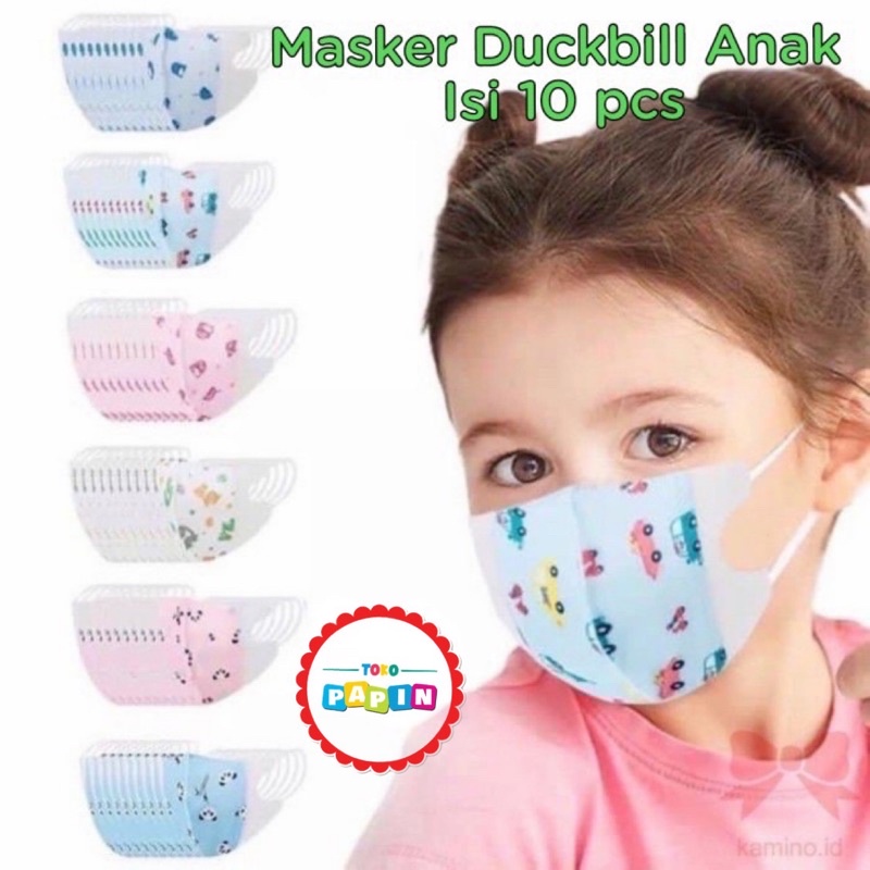 Masker Anak Duckbill 3ply Motif Masker Anak Motif Kualitas Terbaik