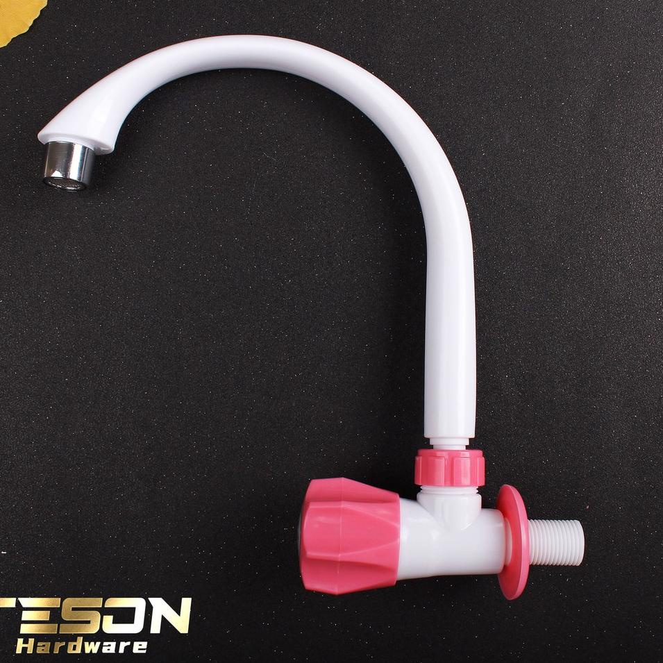 (BEST SELLER) #TERMURAH Keran Wastafel Cuci Piring TESON/Kran Angsa Cuci Piring Plastik/Keran Angsaa