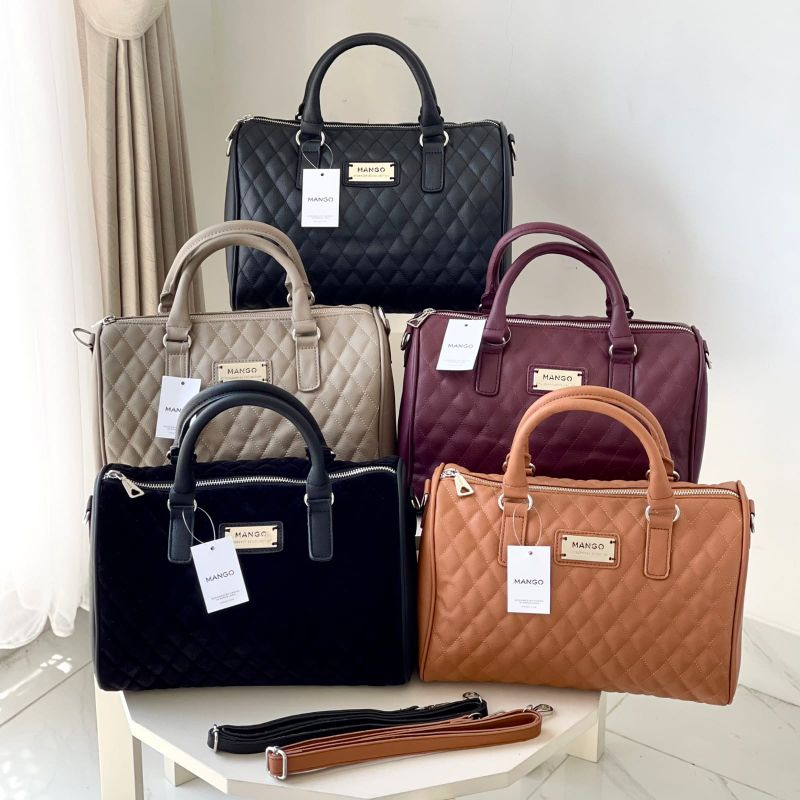 PROMO SALE Tas Mango selempang jinjing hitam beige coklat maron suede