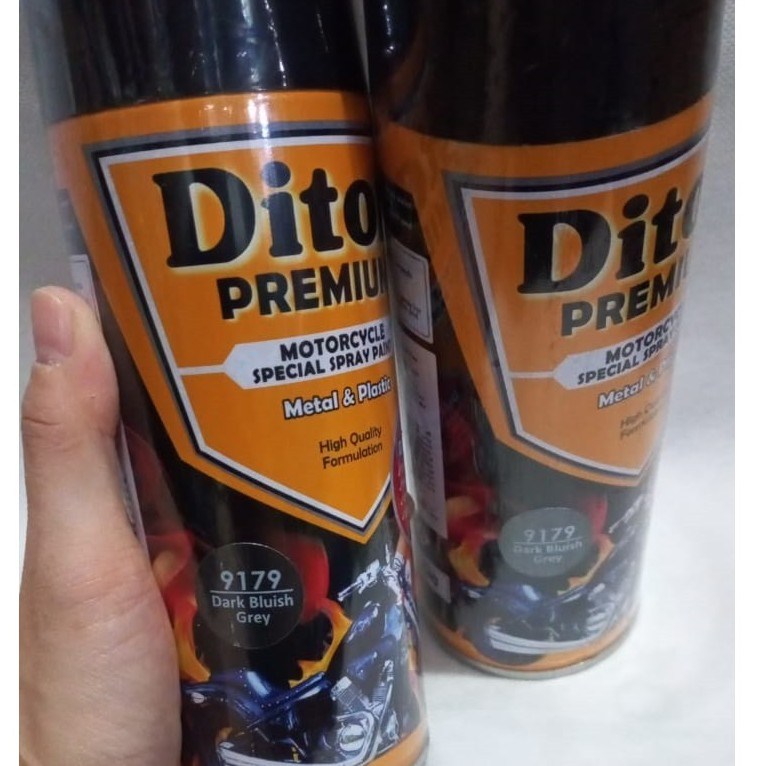 Pilok Pilox Cat Semprot DITON Premium 9179 Dark Bluish Grey / Abu2 Metalik (400cc / 400ml)