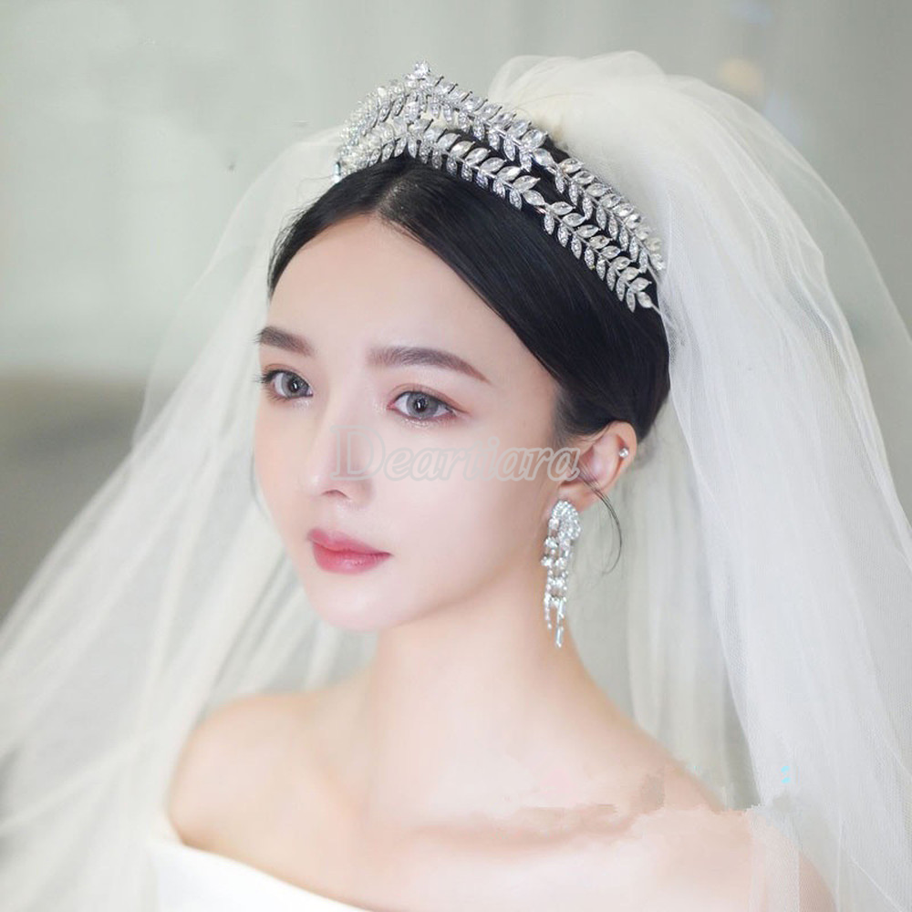 Wedding Bridal Crown Hair Accessories Rhinestone Alloy Princess Headdress