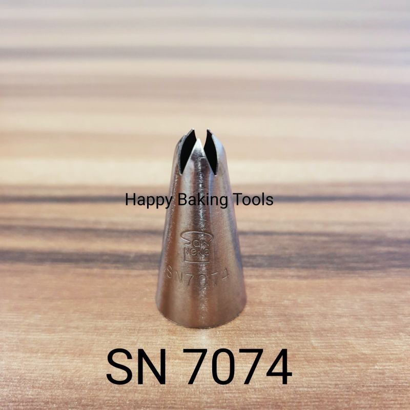San Neng pastry tip SN7074, spuit sanneng open star, spuit bintang sanneng nozzle tip