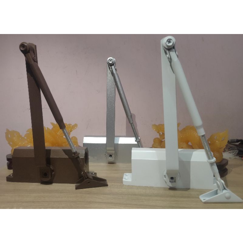 Door Closer Otomatis Hold Open /Penahan Pintu Kayu &amp; Alumunium Satu Set Lengkap