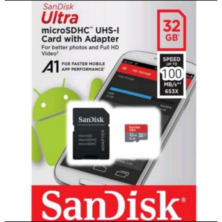 Memory Sandisk 32GB Micro SD A1