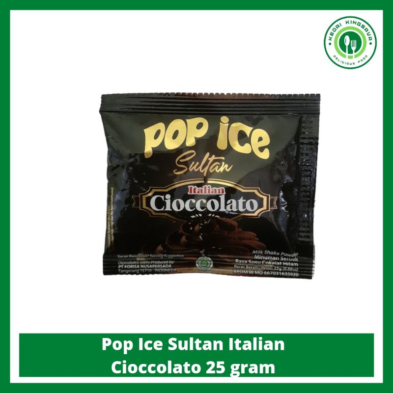 

Pop Ice Sultan Italian Cioccolato 25 gram isi 1 pcs