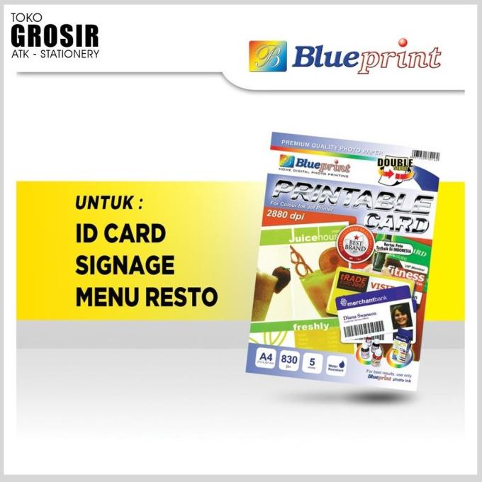 

BISA BAYAR DITEMPAT ID card Printable Card White, / ID Card White BLUEPRINT A4 STOK TERBATAS Kode 208