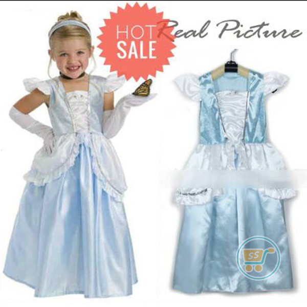 DRESS ANAK CINDERELLA GAUN PRINCESS KIDS GIRL BAJU PESTA ULTAH HADIAH