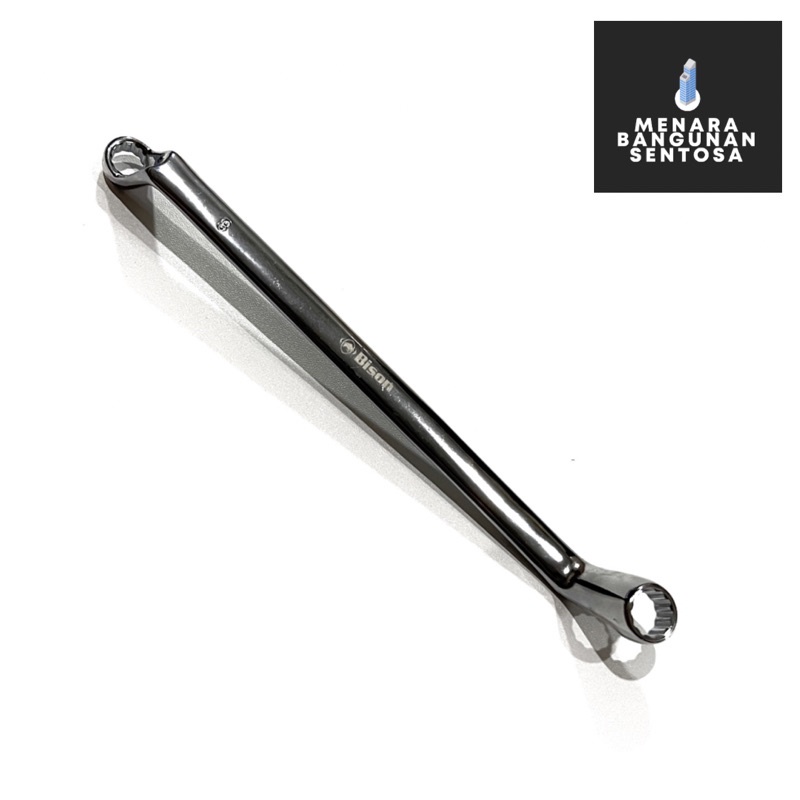 Kunci Ring Bison 8 x 10 mm / Double Offset Ring Wrench Chrome 8x10