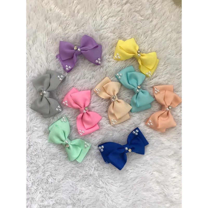 Double Bow / aksesoris rambut untuk bayi dan anak dari bobaby