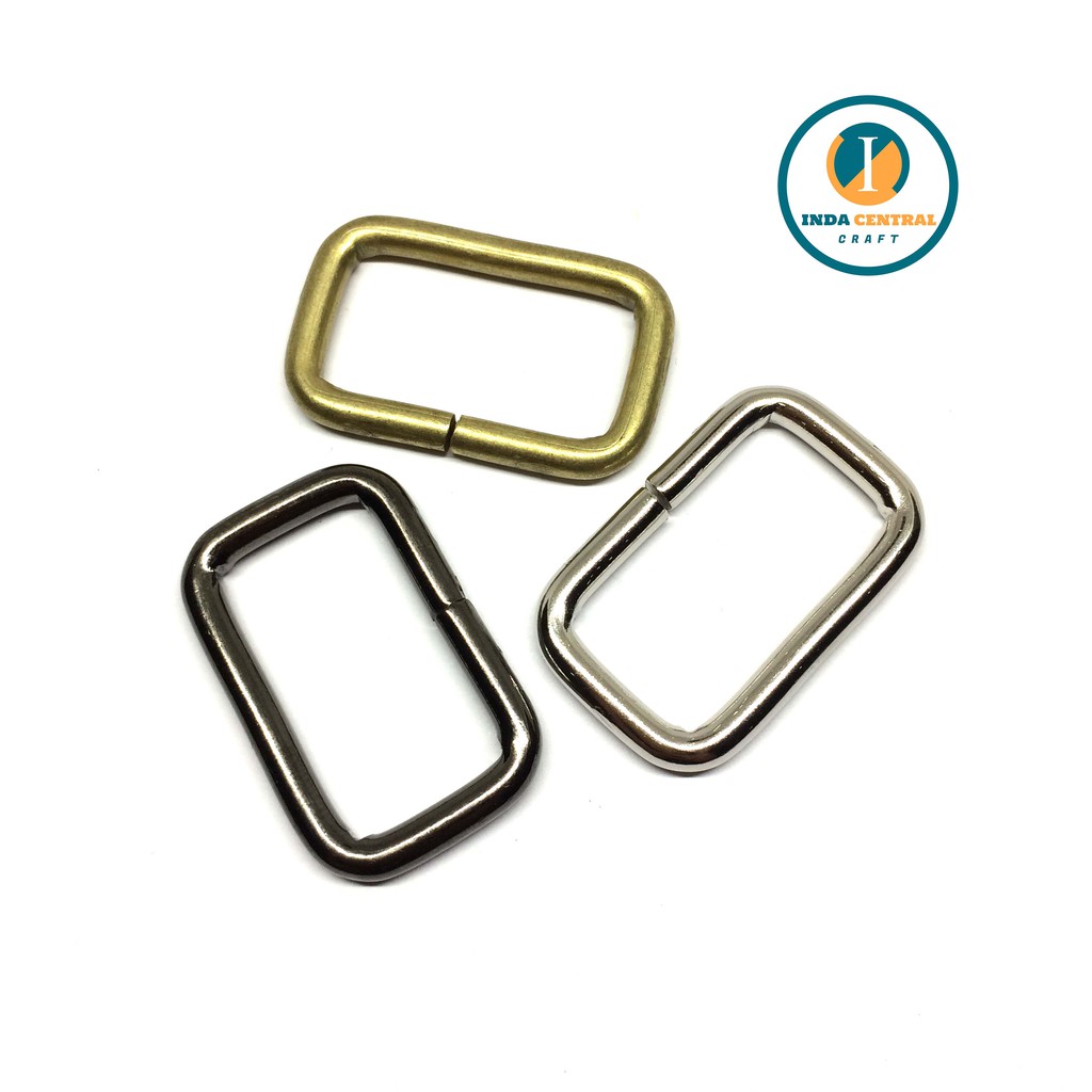 RING KOTAK GESPER TAS BESI 2.5 CM