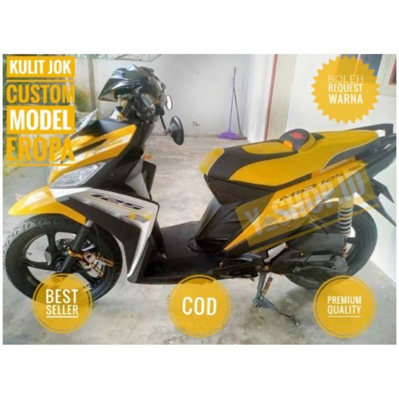 Kulit Sarung Jok Motor Model Eropa Mio M3 125 Modifikasi Terbaru