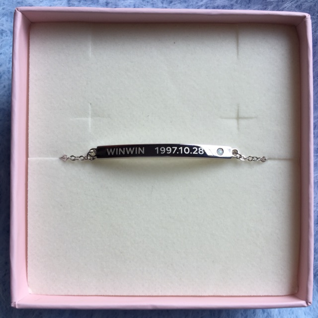 SMTOWN&STORE - WayV Winwin Artist Birthday Bracelet in Silver