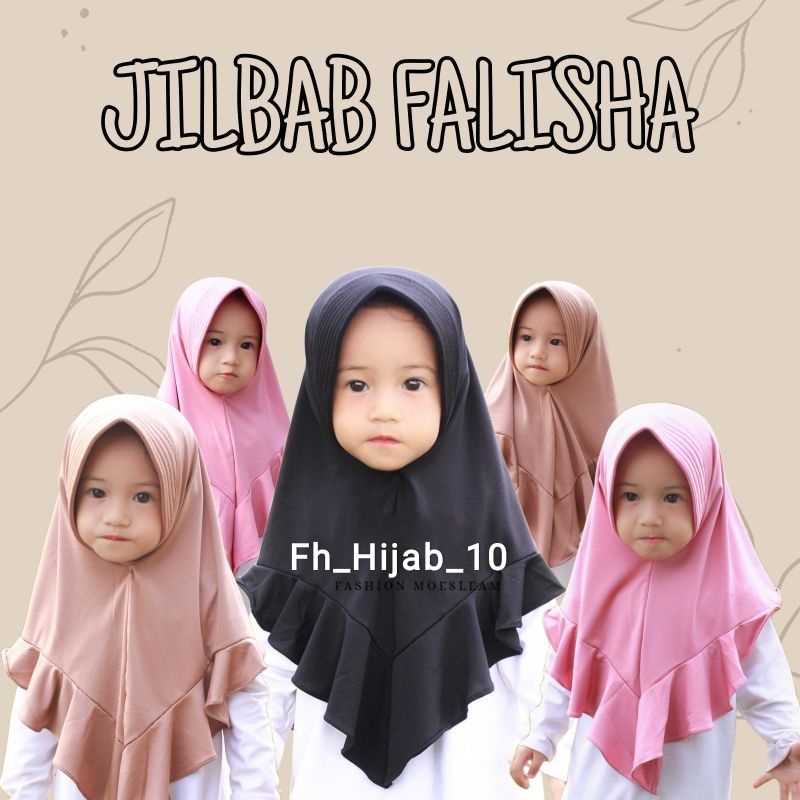 (TERLARIS) Jilbab Falisha Anak Bayi Usia 0 - 3 Tahun | Hijab Tk Baby Perempuan Newborn Lucu 6 Sampai 1 Thn | Kerudung Sekolah Lembut Sd  Terbaru 2 – 12 Bln Premium