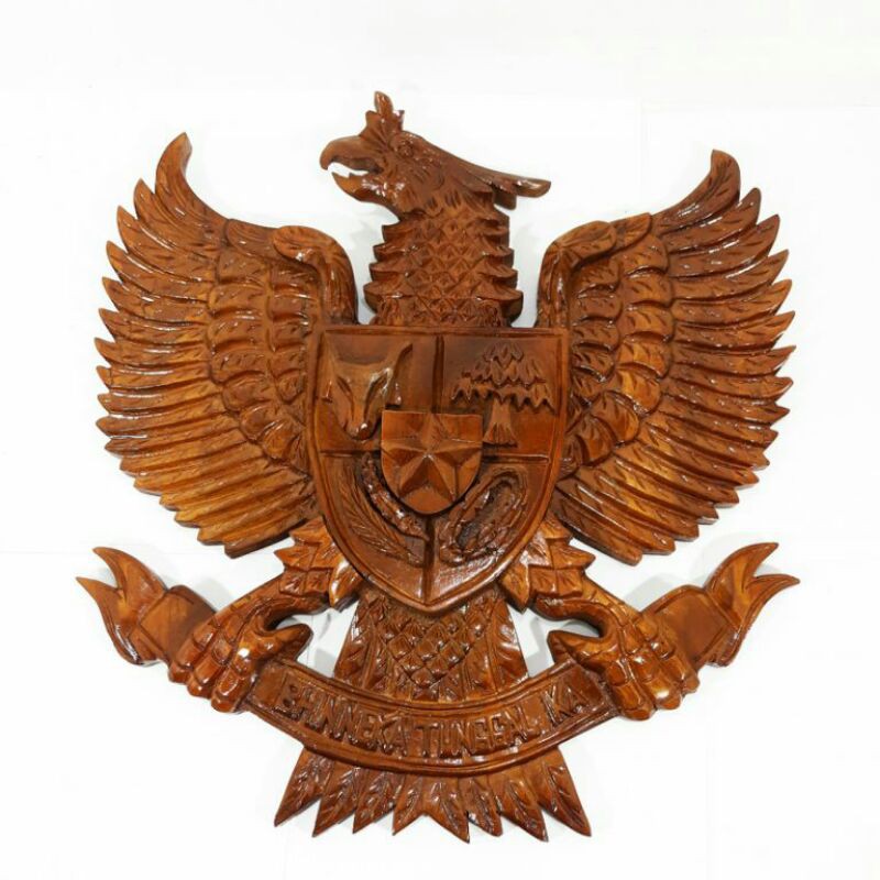 Jual Hiasan Dinding Garuda Lambang Pancasila Ukir Kayu Jati Shopee Indonesia