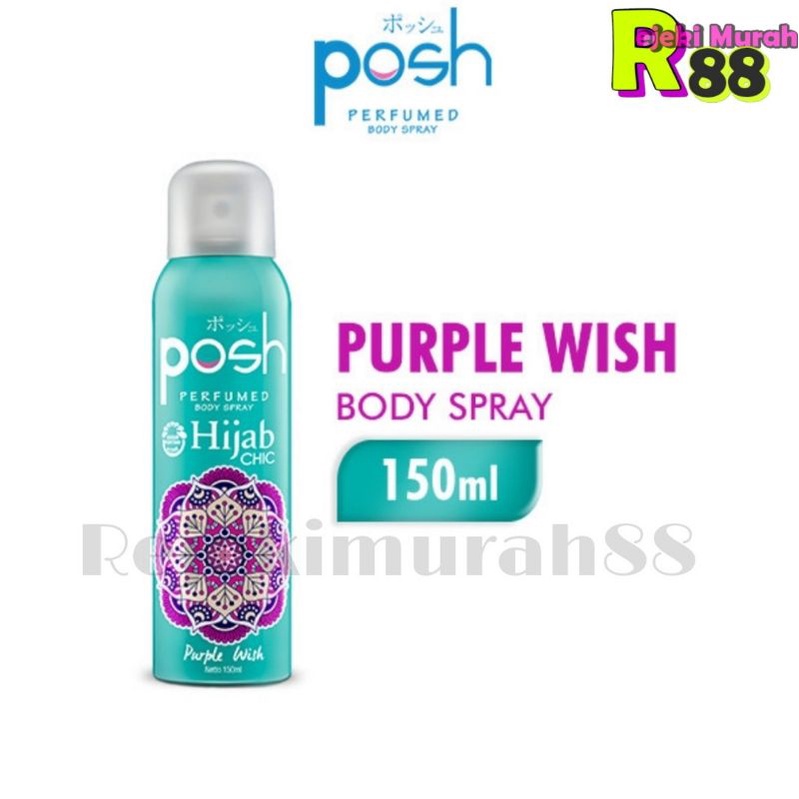 Posh Hijab Body Spray Purple Wish 150ml