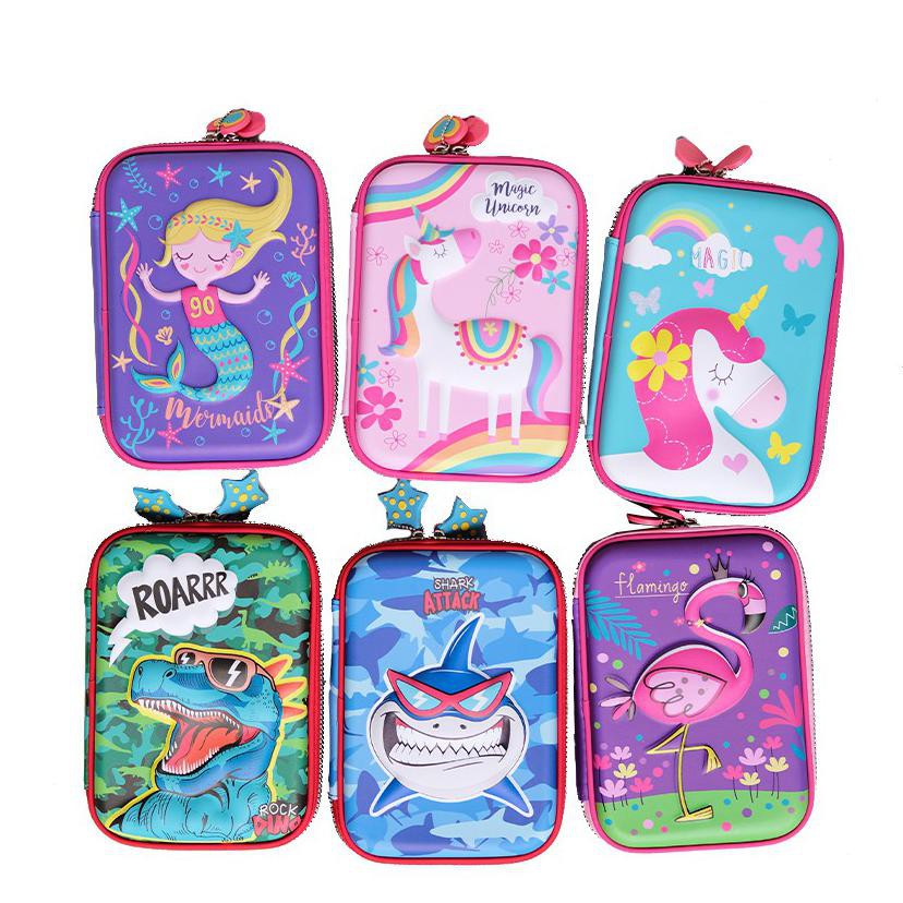 

Tempat Pensil Pencil Case Hardtop 3D Smiggle Alike Unicorn Mermaid Owl 9081