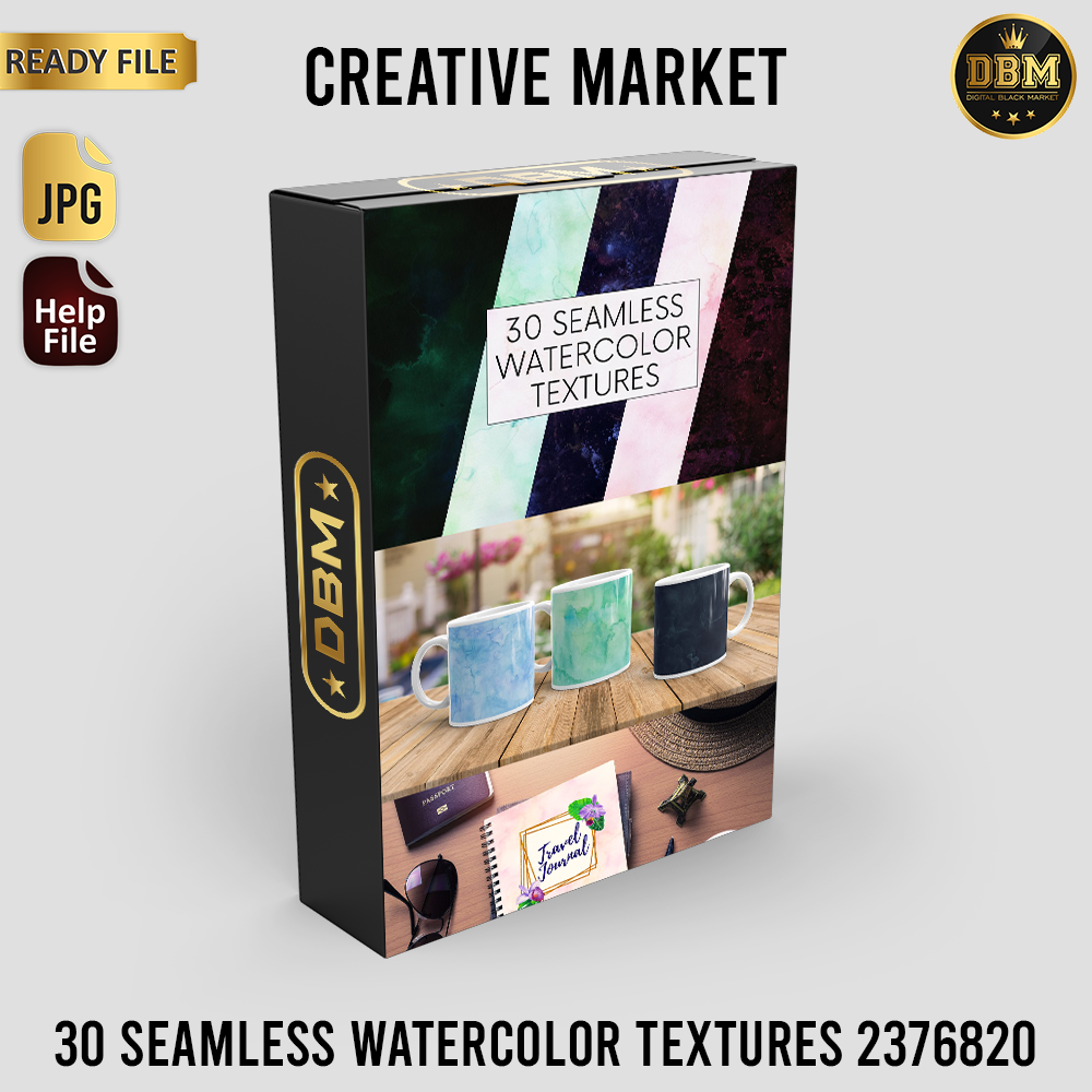 30 Seamless Watercolor Textures - JPEG Ultra HD