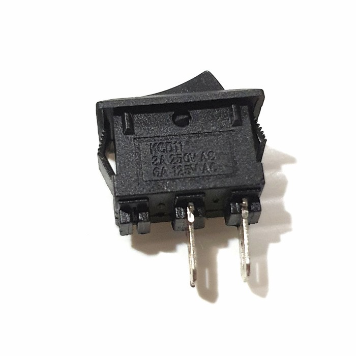 Switch mini 2 pin on off kecil hitam elektrik pc saklar pcb small