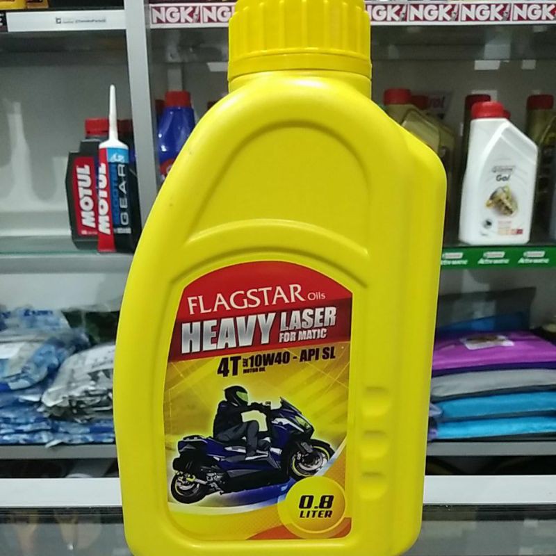 Oli Motor Flagstar Heavylaser Matic 10W-40 4T 0.8L