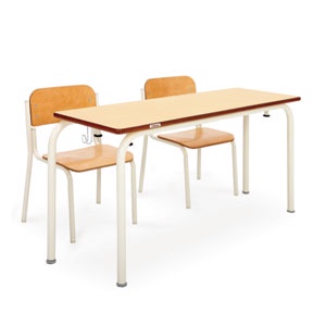 CHITOSE UNI DESK & CHAIR LOW ( SET MEJA & KURSI SEKOLAH )