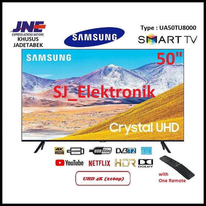 LED TV Samsung 50 Inch UA50TU8000 - 50TU8000 Crystal UHD 4K SmartTV HDMI USB