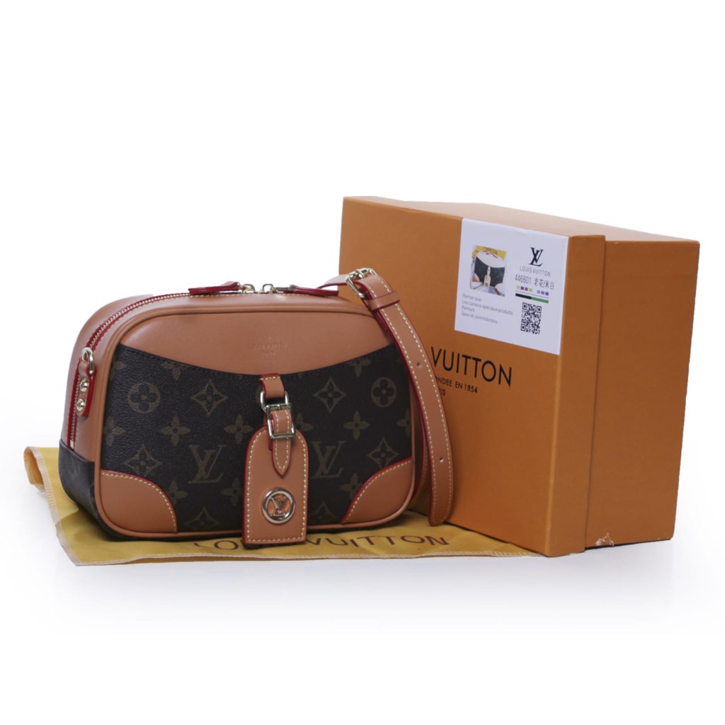 LOUIS VUITTON Monogram Jacquard 2020 Bag with Box 446601 (07) Size 22cm / Tas Wanita / Tas Pundak
