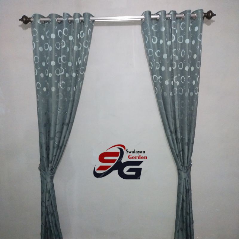 Gorden Smokring Embos Polkadot Variasi Abutua Kuning