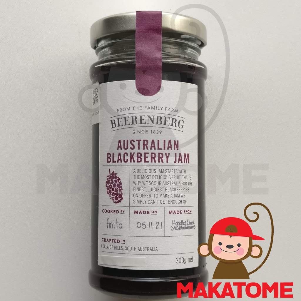 

Beerenberg Australian Blackberry Jam 300gr Selai Black berry 300 g gr